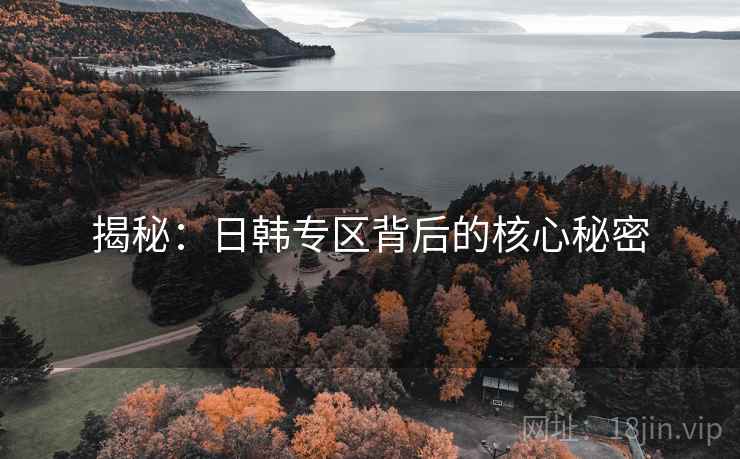 揭秘：日韩专区背后的核心秘密