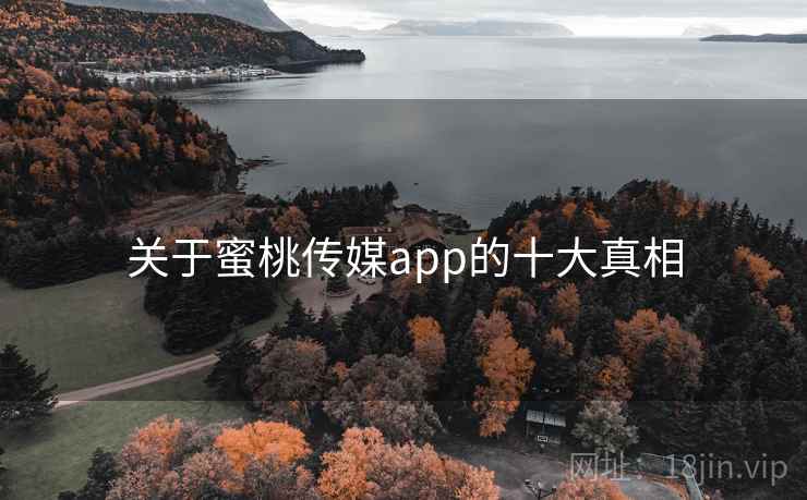关于蜜桃传媒app的十大真相